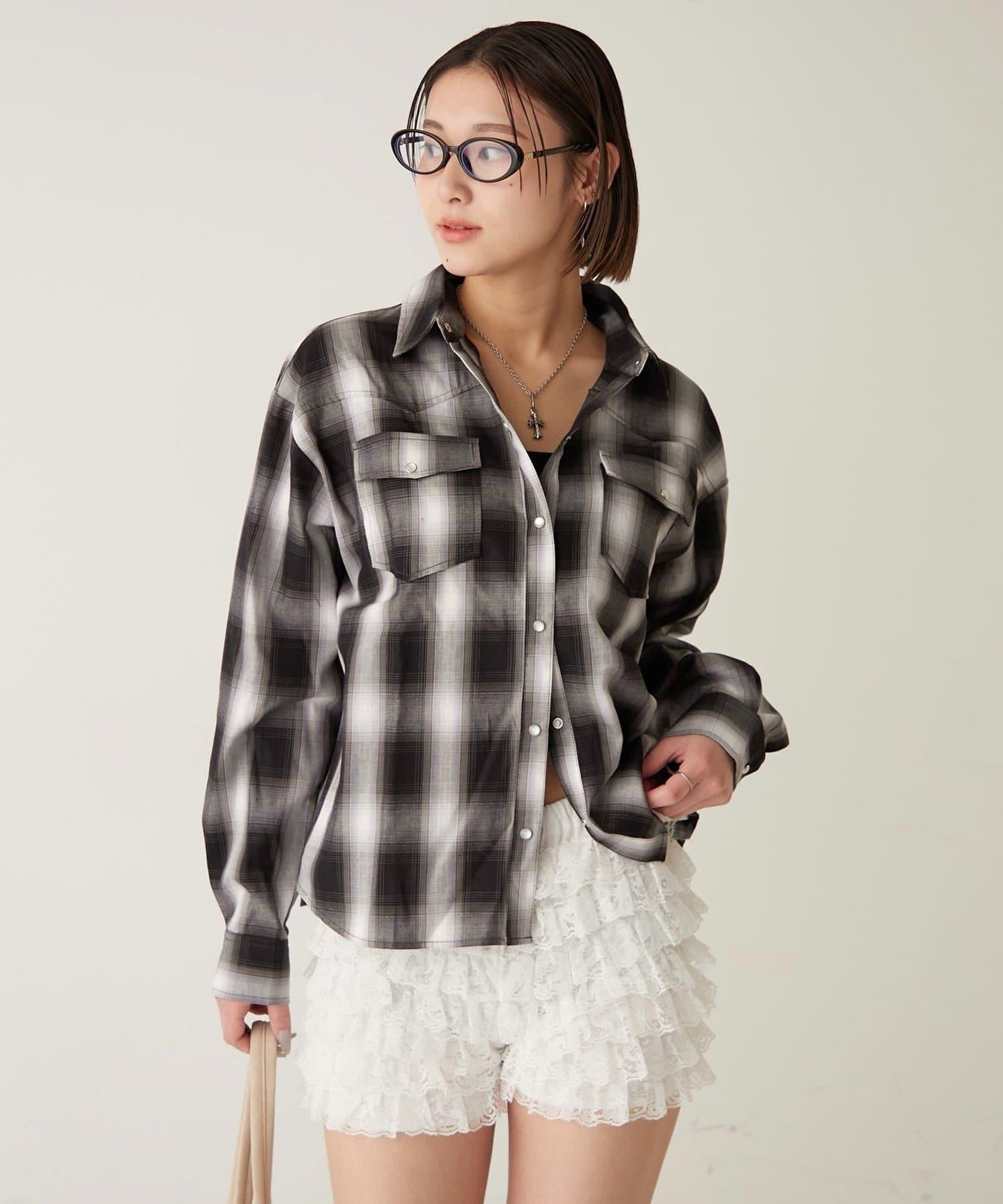 格紋西部風襯衫