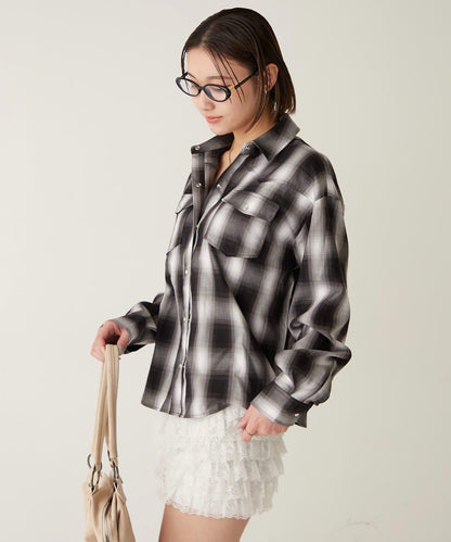 格紋西部風襯衫