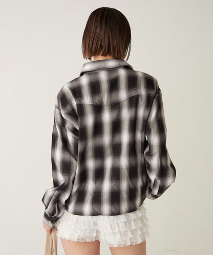 格紋西部風襯衫