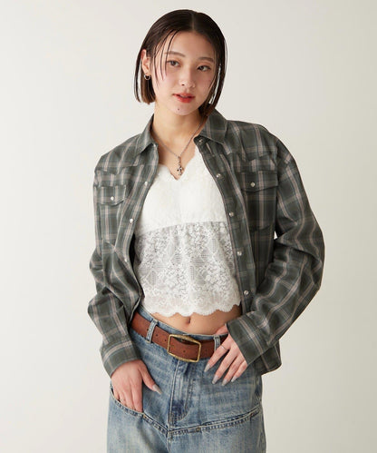 格紋西部風襯衫