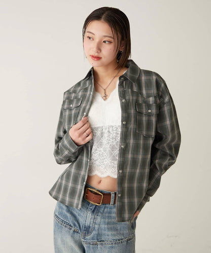 格紋西部風襯衫