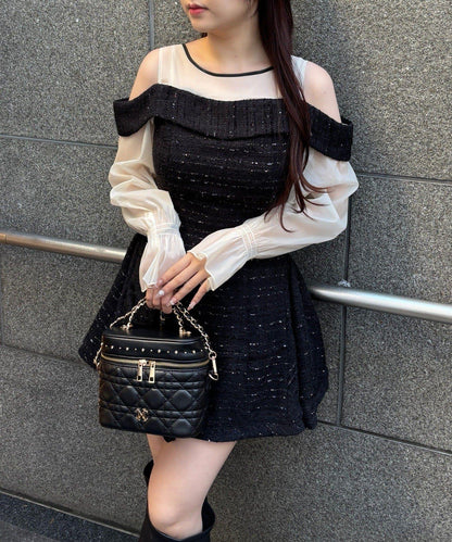 【one after another】袖取り外し可能ミニワンピース