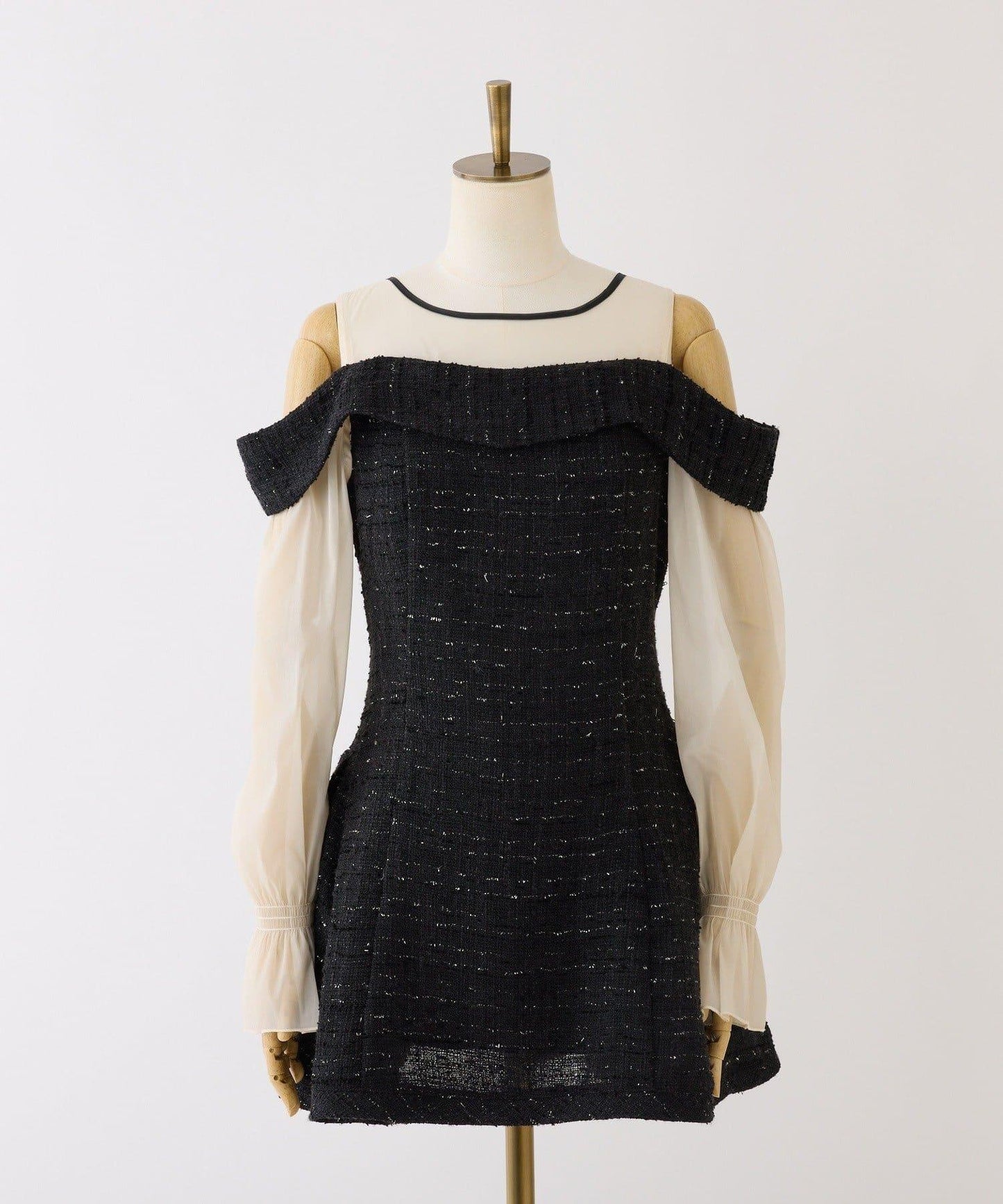 【one after another】袖取り外し可能ミニワンピース