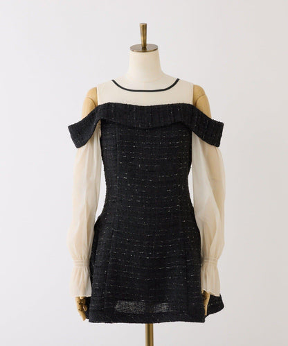 【one after another】袖取り外し可能ミニワンピース