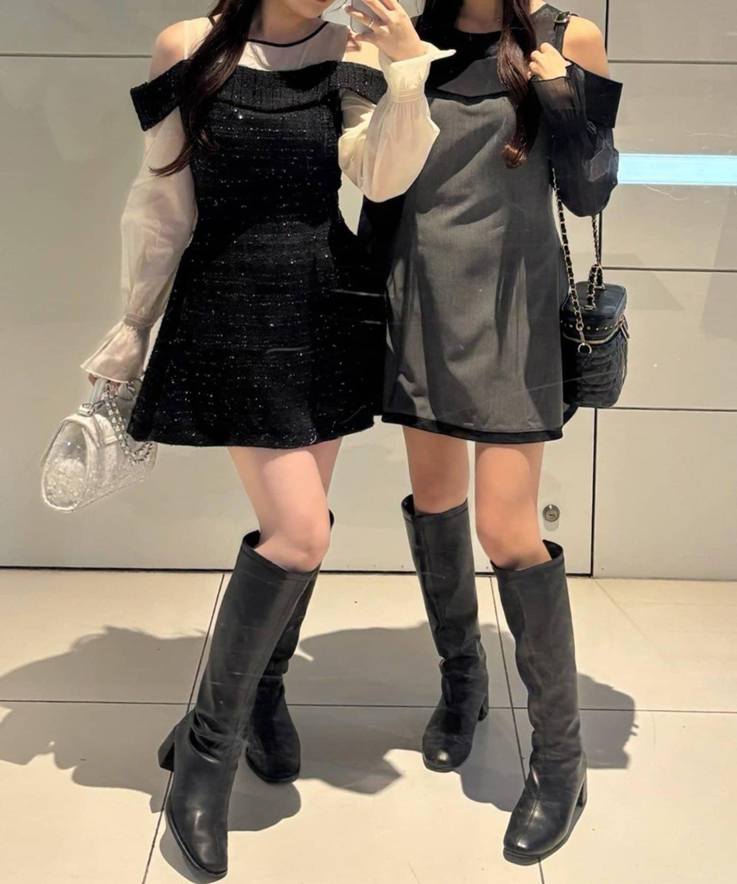 【one after another】袖取り外し可能ミニワンピース