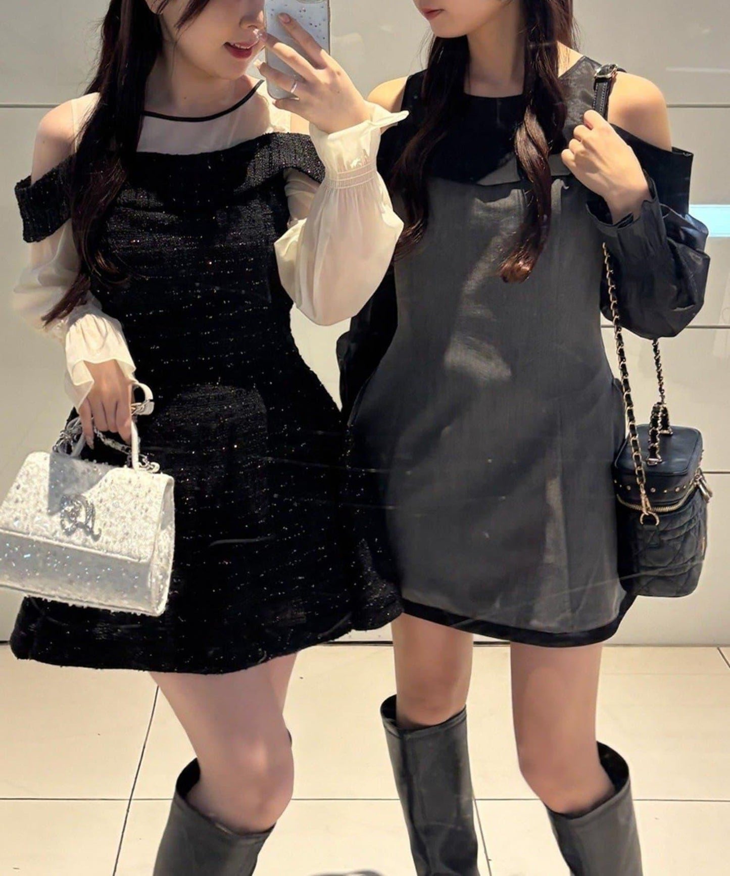 【one after another】袖取り外し可能ミニワンピース