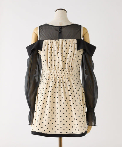 【one after another】袖取り外し可能ミニワンピース