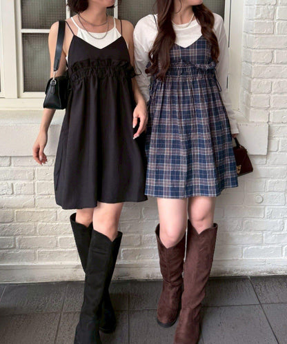 2WAY吊帶長款上衣