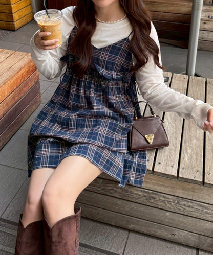 2WAY吊帶長款上衣