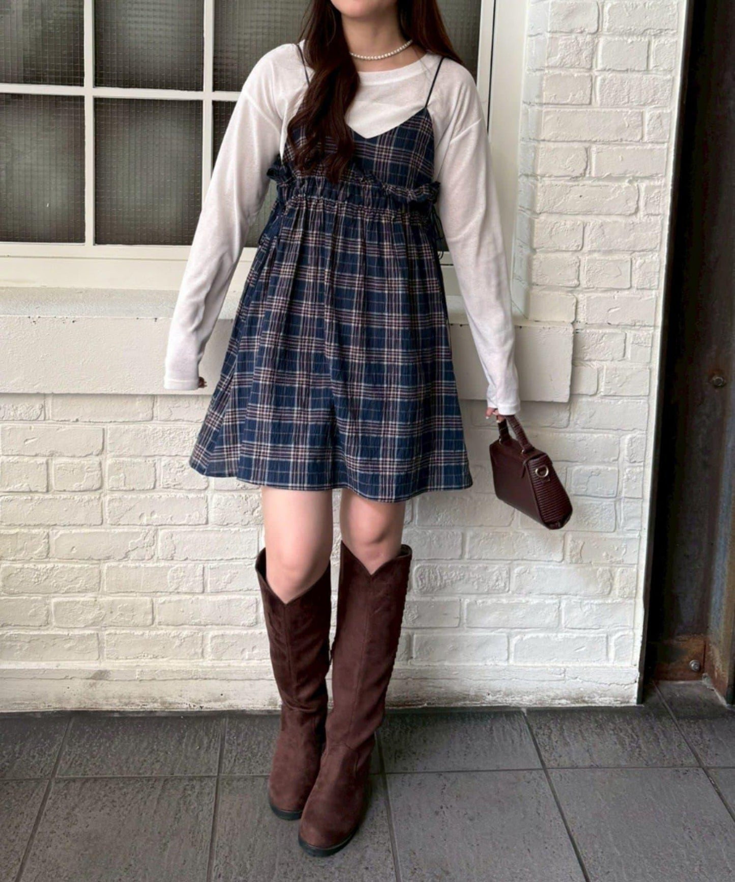 2WAY吊帶長款上衣