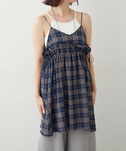 2WAY吊帶長款上衣