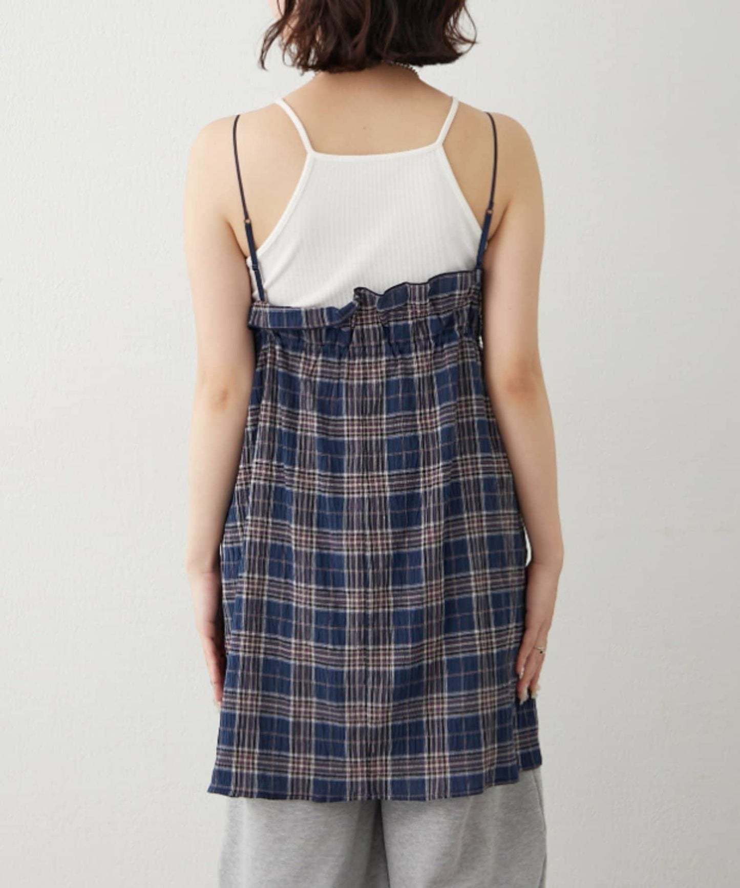 2WAY吊帶長款上衣