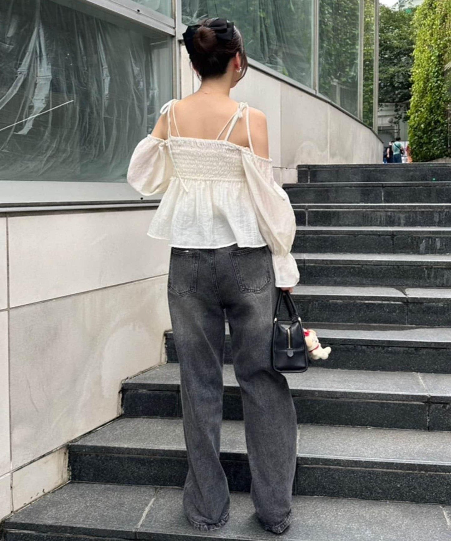 【RMAF】袖2wayシャーリングブラウス