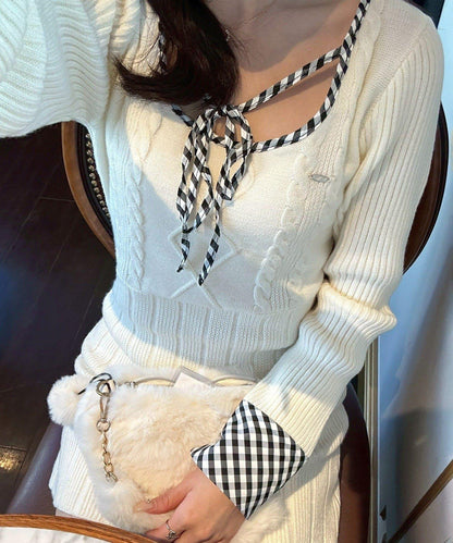 RMAF 麻花紋針織迷你連衣裙