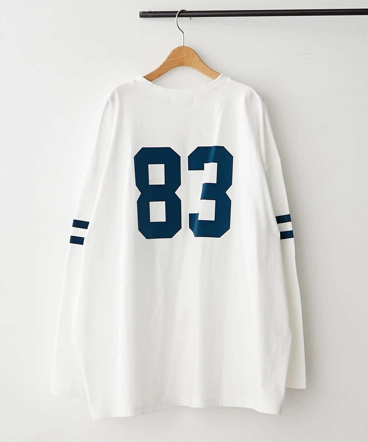 袖部線條數字印花 寬鬆 BIGT T恤