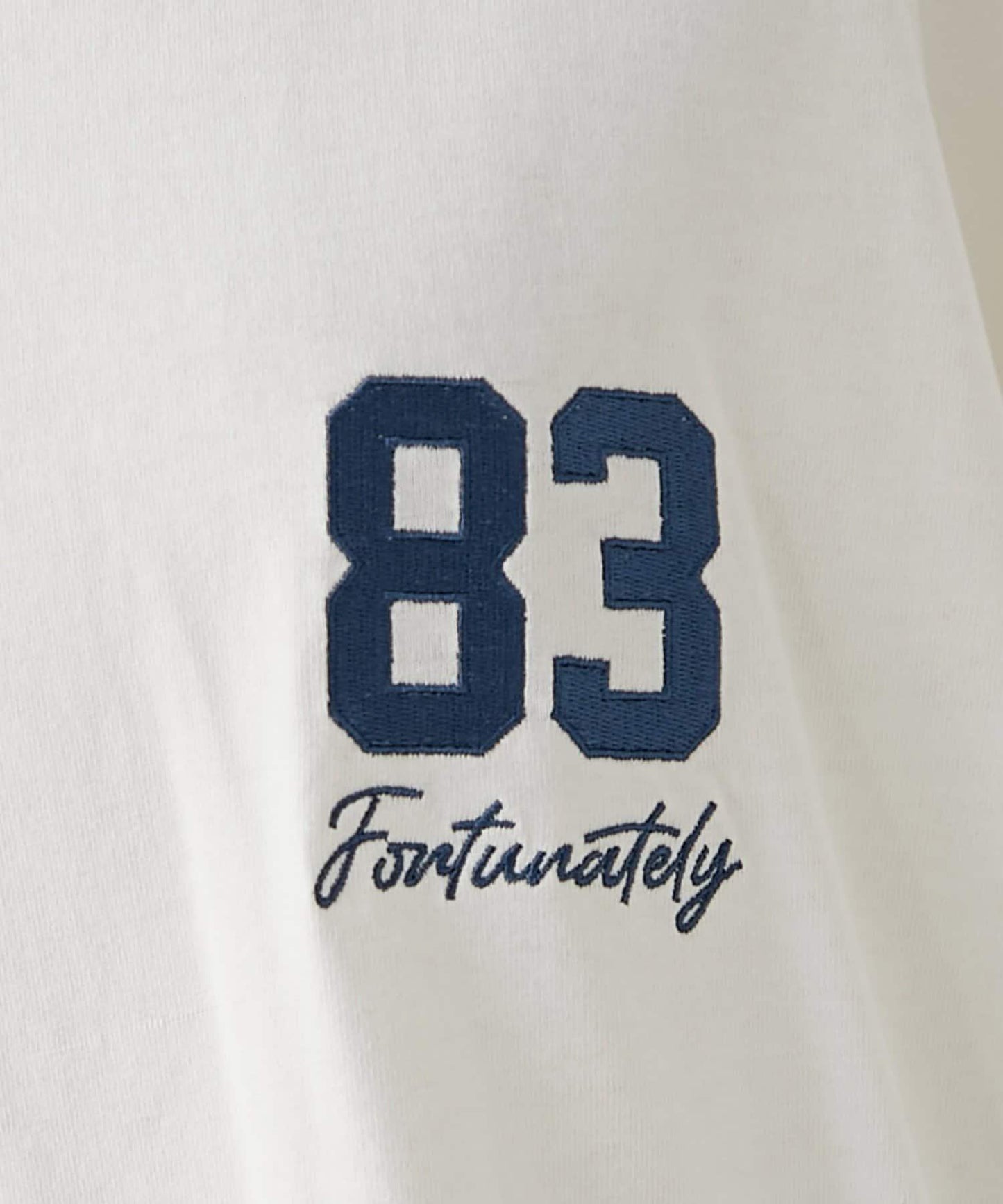 袖部線條數字印花 寬鬆 BIGT T恤