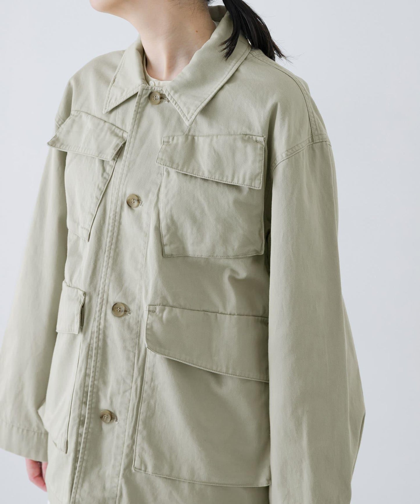 UNDECORATED 棉斜紋夾克