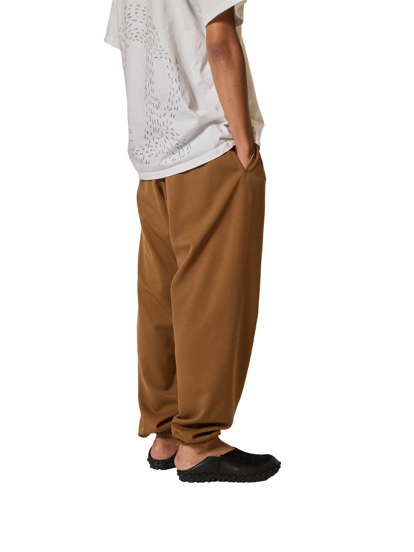 彈力羅紋設計 RIB PANTS RAYON MIX GABARDINE 褲子