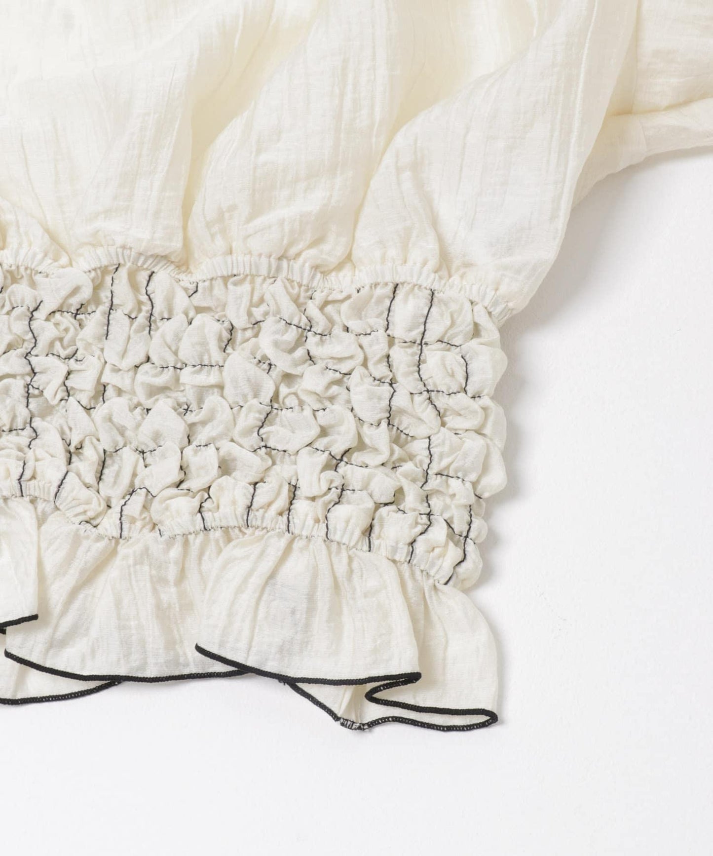 爆米花褶皺設計 襯衫