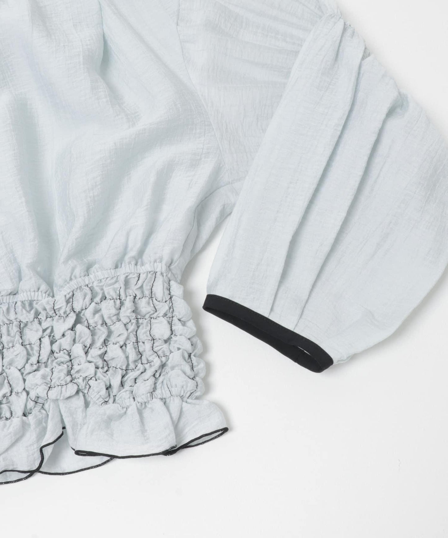 爆米花褶皺設計 襯衫