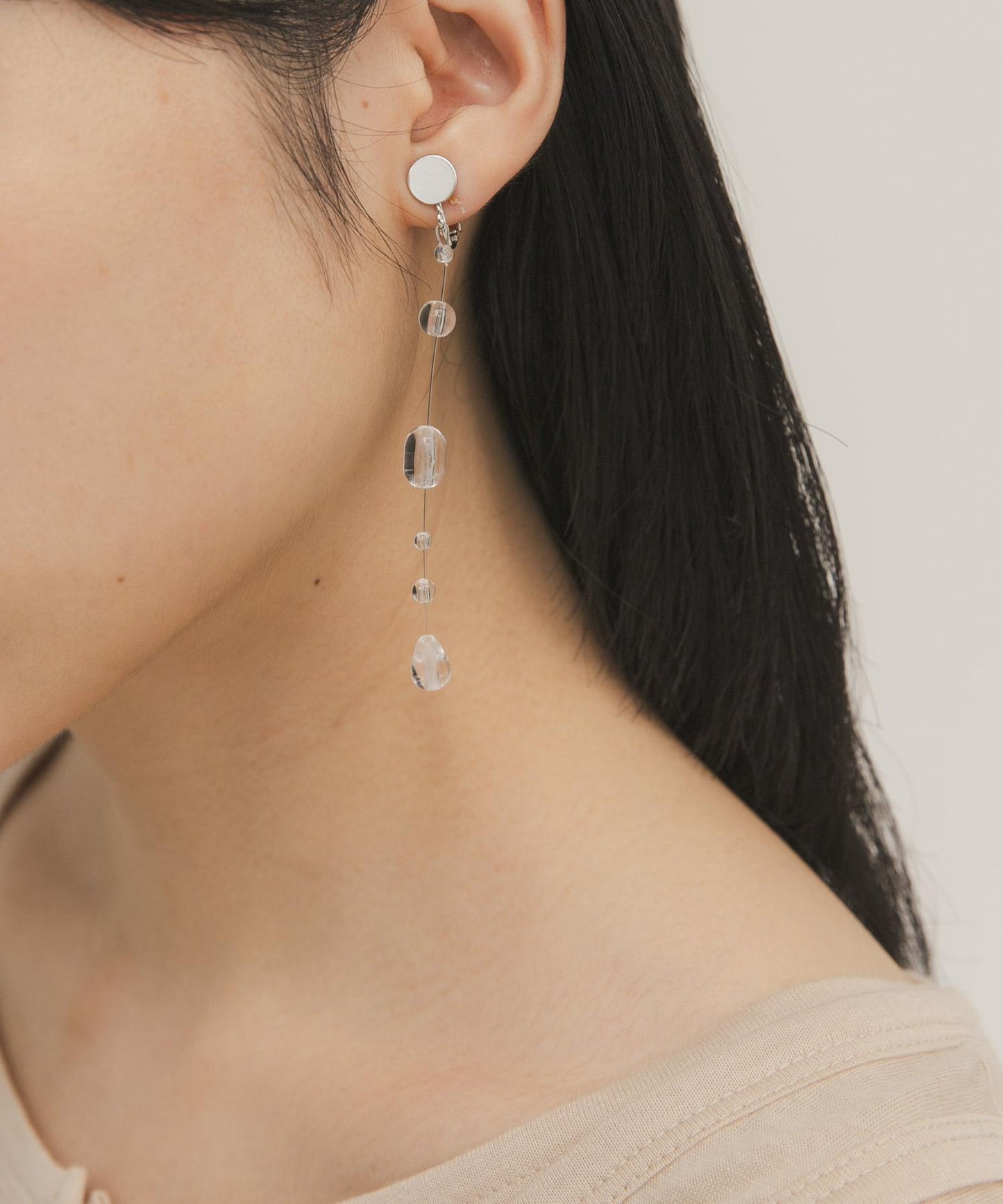 水滴耳環