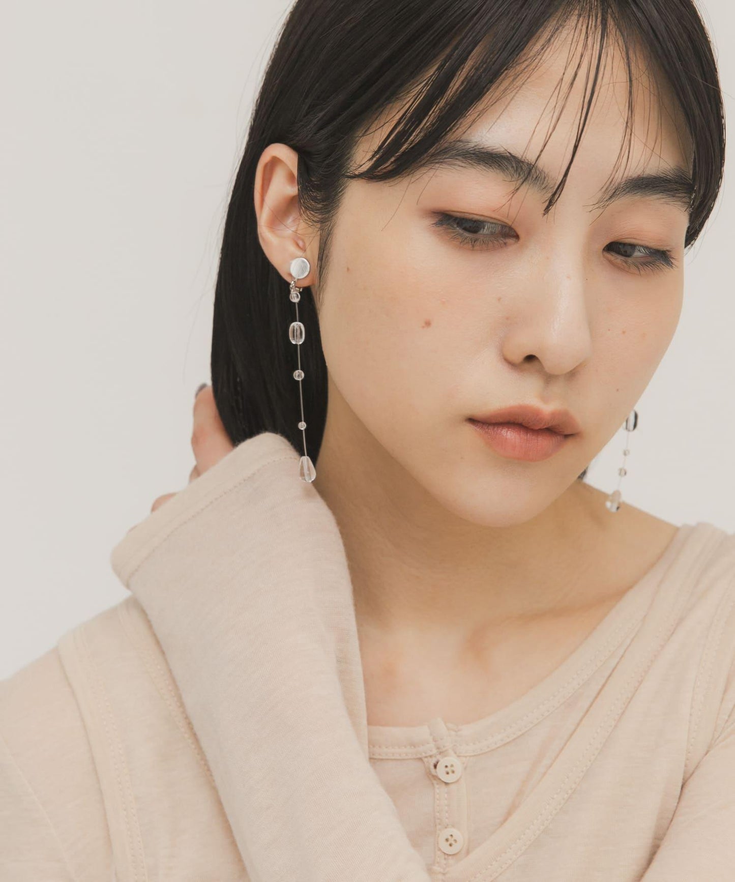 水滴耳環