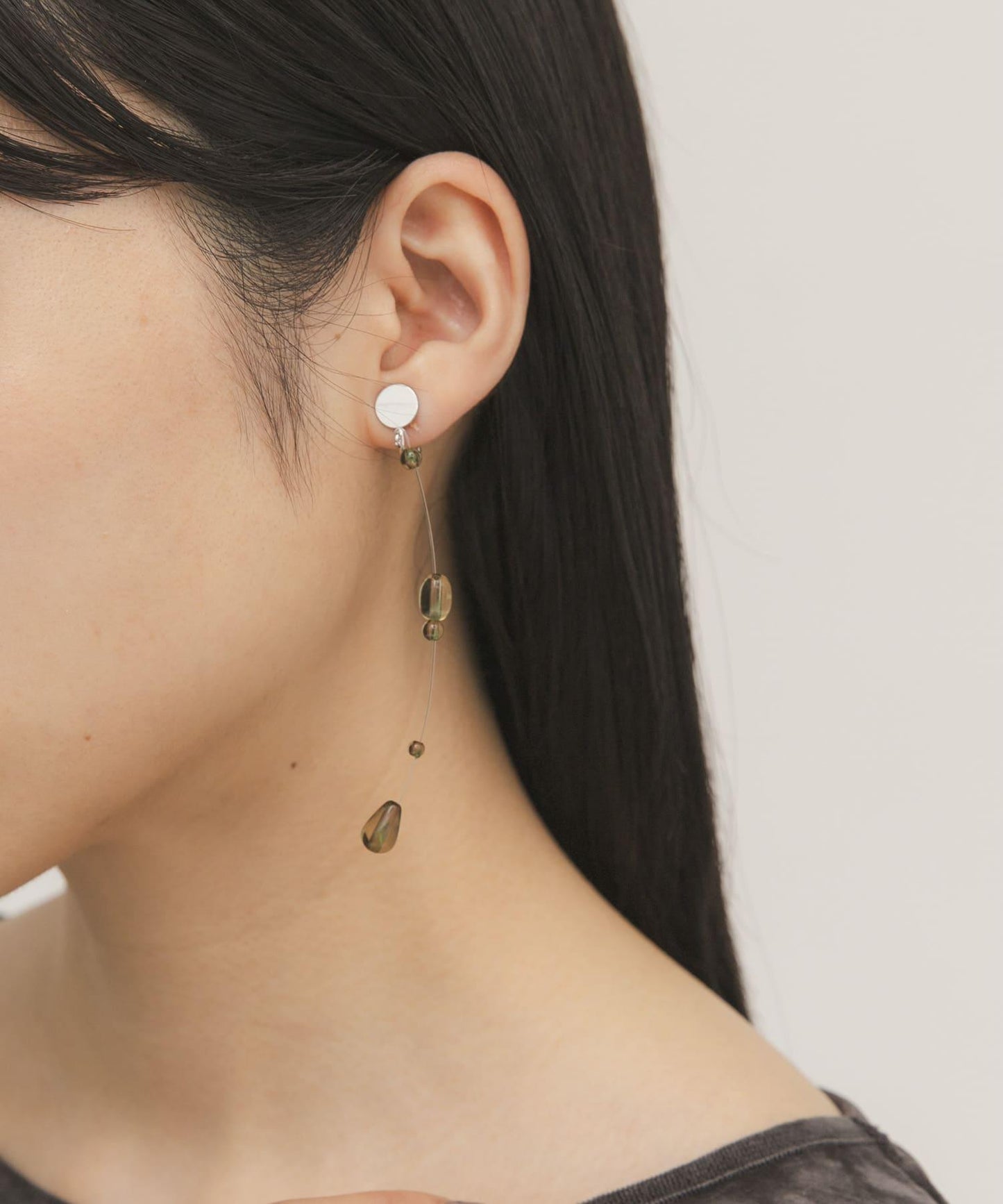 水滴耳環
