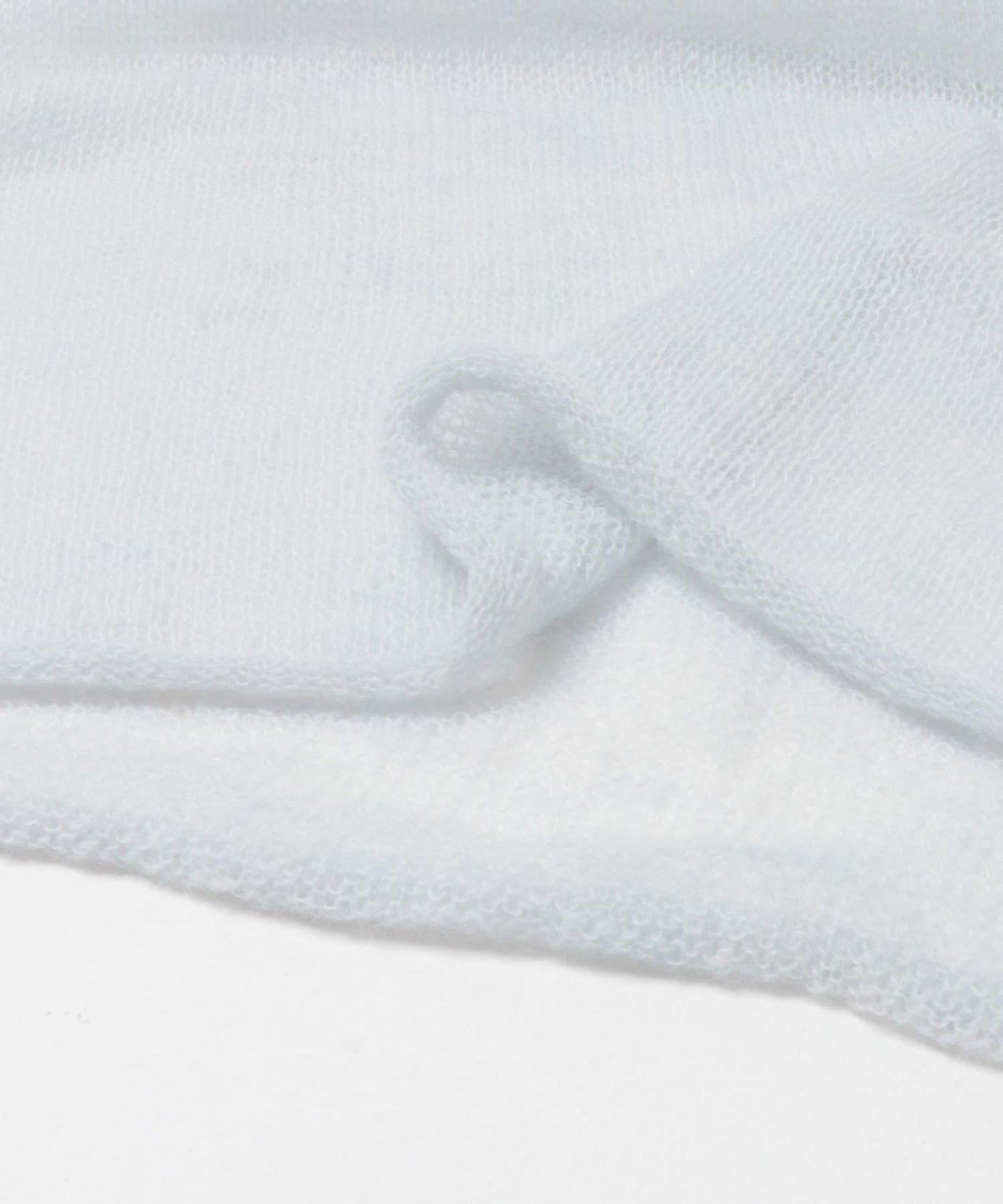 後開口透紗針織上衣