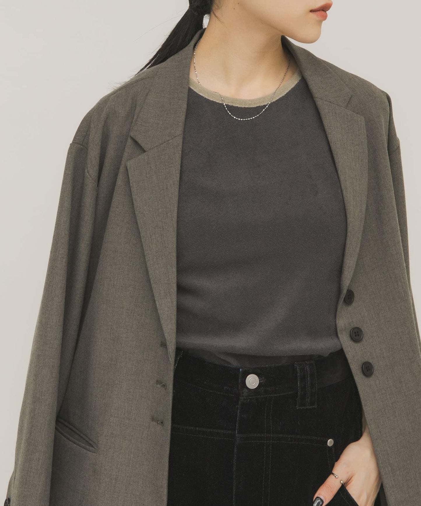 雙色毛巾布背心