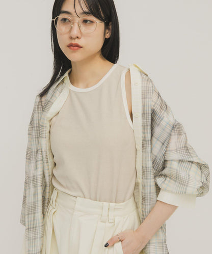 雙色毛巾布背心