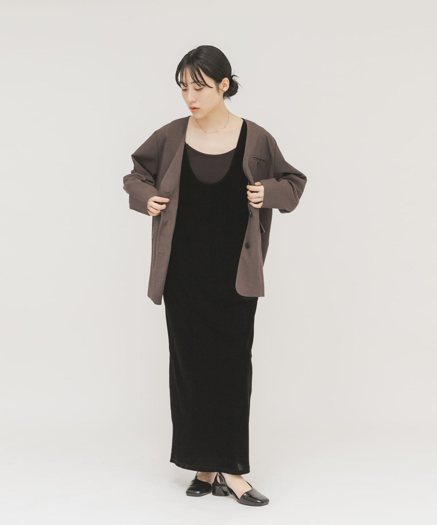 2WAY 天鵝絨連衣裙