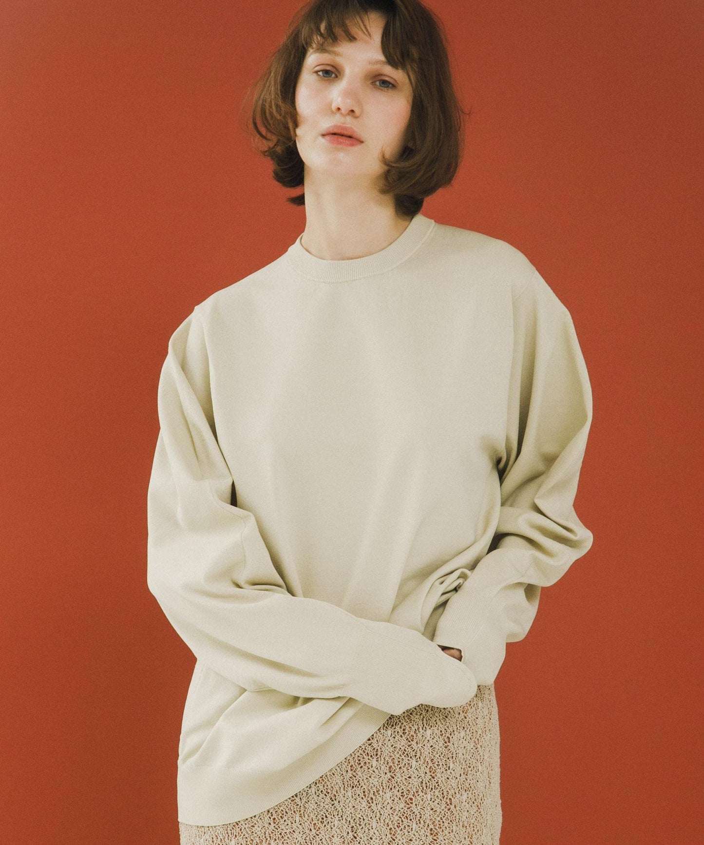 crew neck knit 針織上衣