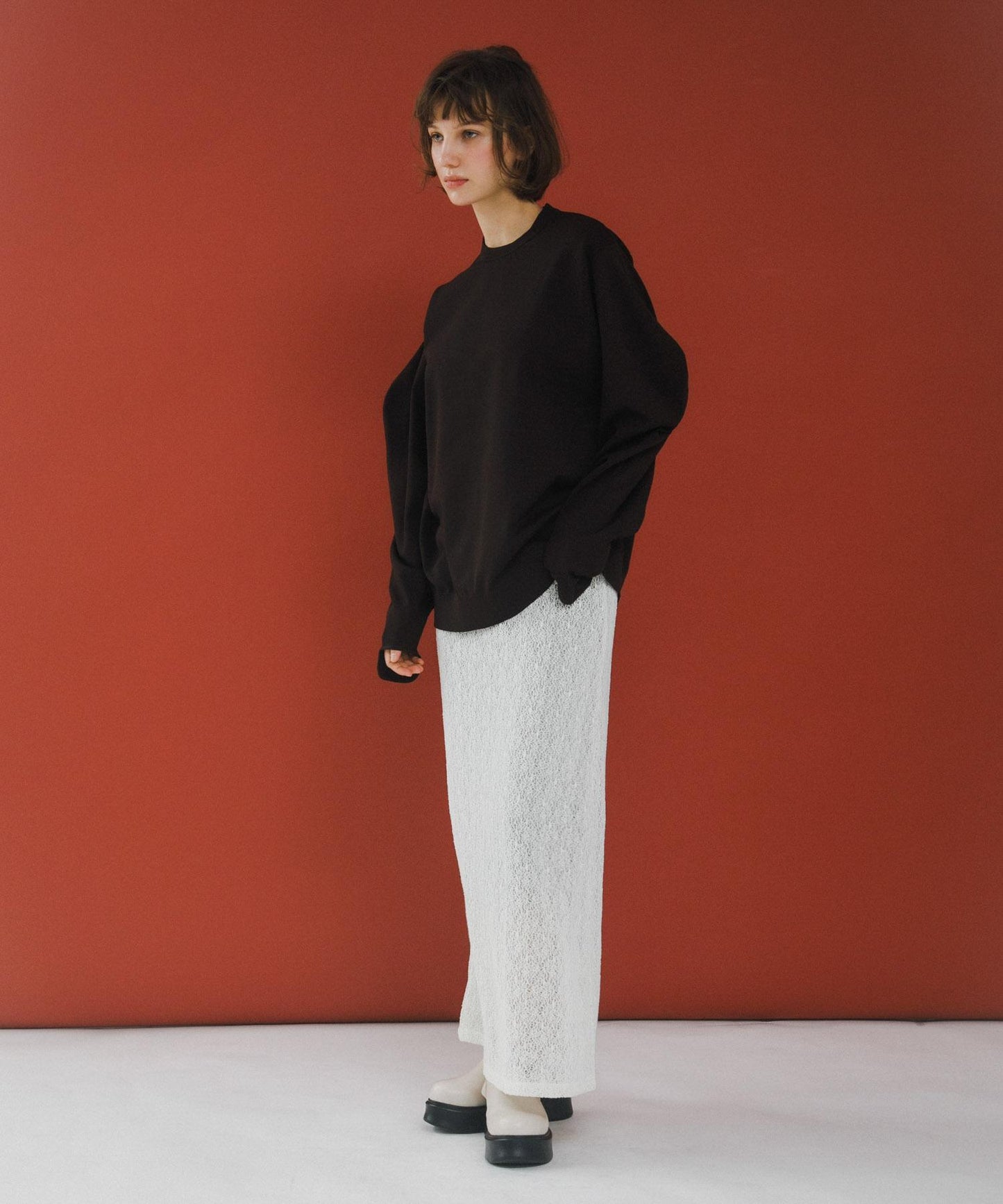 crew neck knit 針織上衣