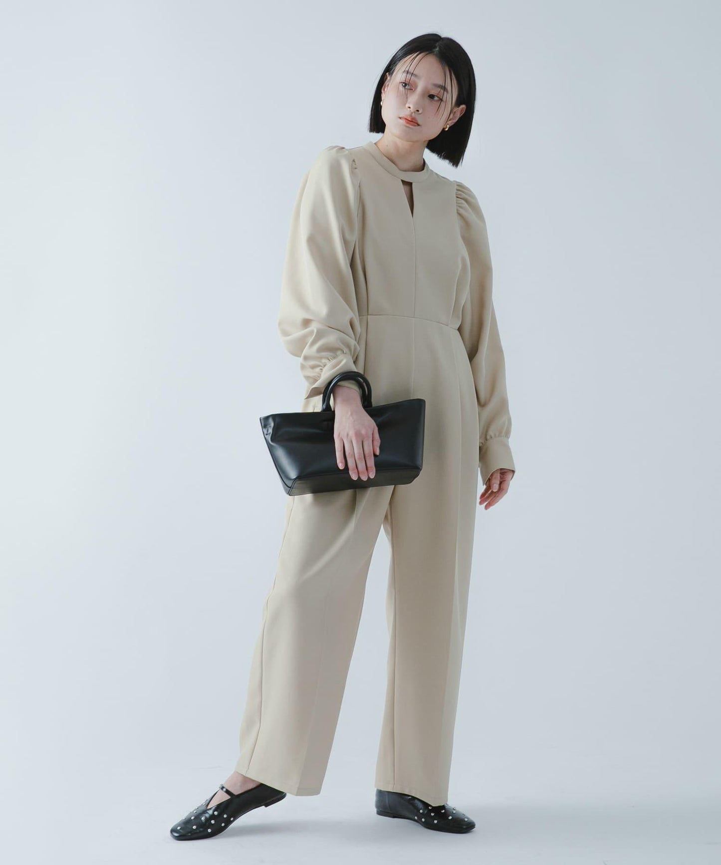 防潑水防花粉 泡泡袖 SKINProof 連體褲