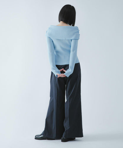 可水洗防花粉 SKINProof 露肩針織毛衣