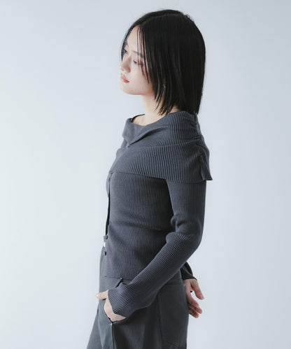 可水洗防花粉 SKINProof 露肩針織毛衣