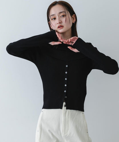 可水洗防花粉 SKINProof 露肩針織毛衣