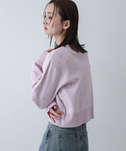 可機洗 珠飾 針織開衫