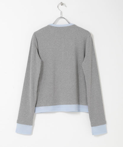 可水洗 亨利領 疊穿設計 上衣