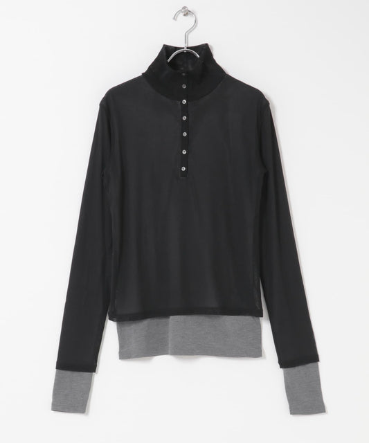 透視拼接設計POLO衫