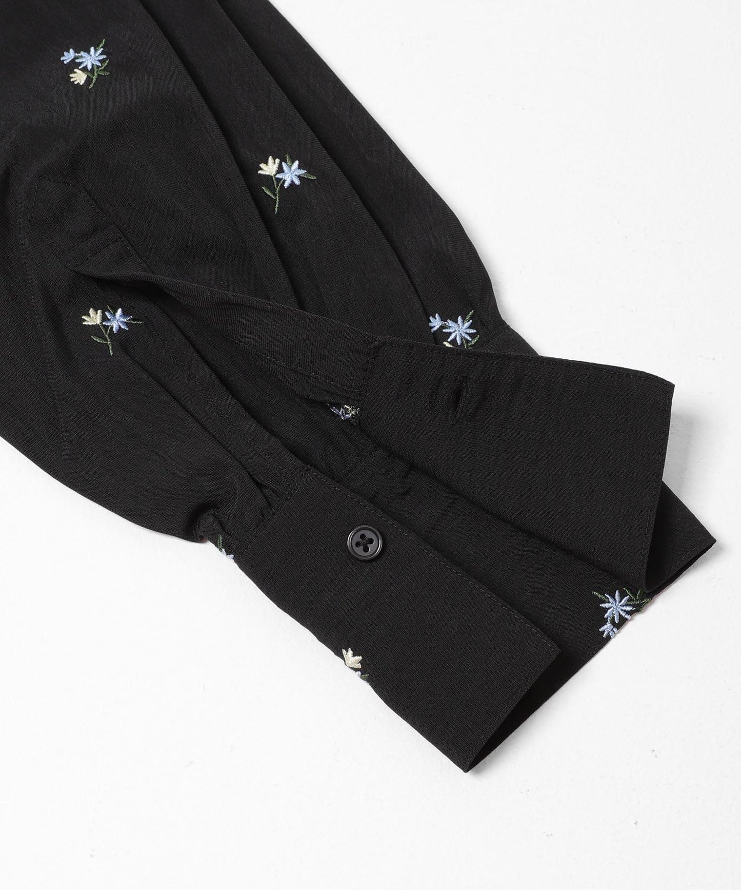 花卉刺繡 短款 襯衫