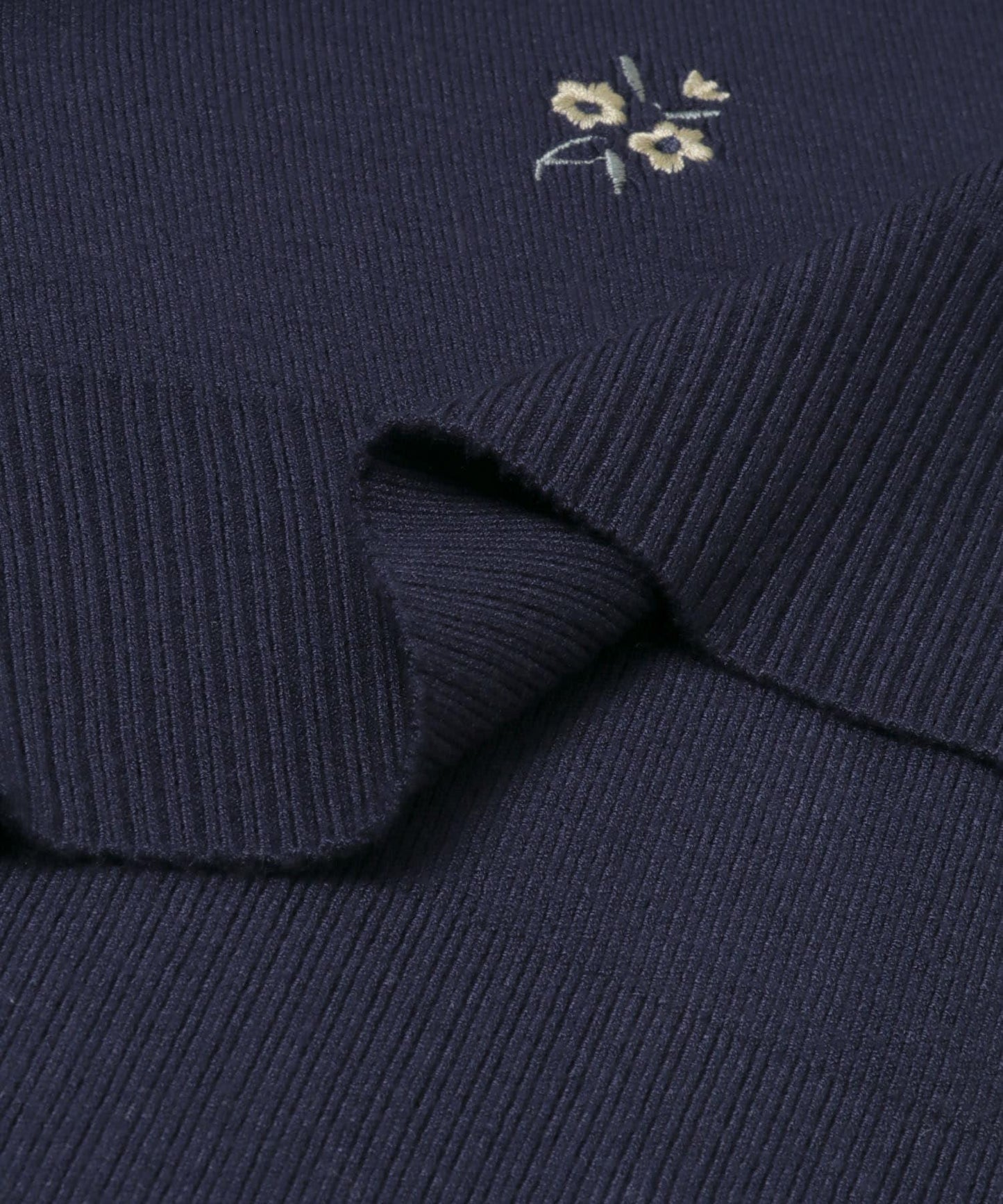 可機洗 小花刺繡 針織開衫