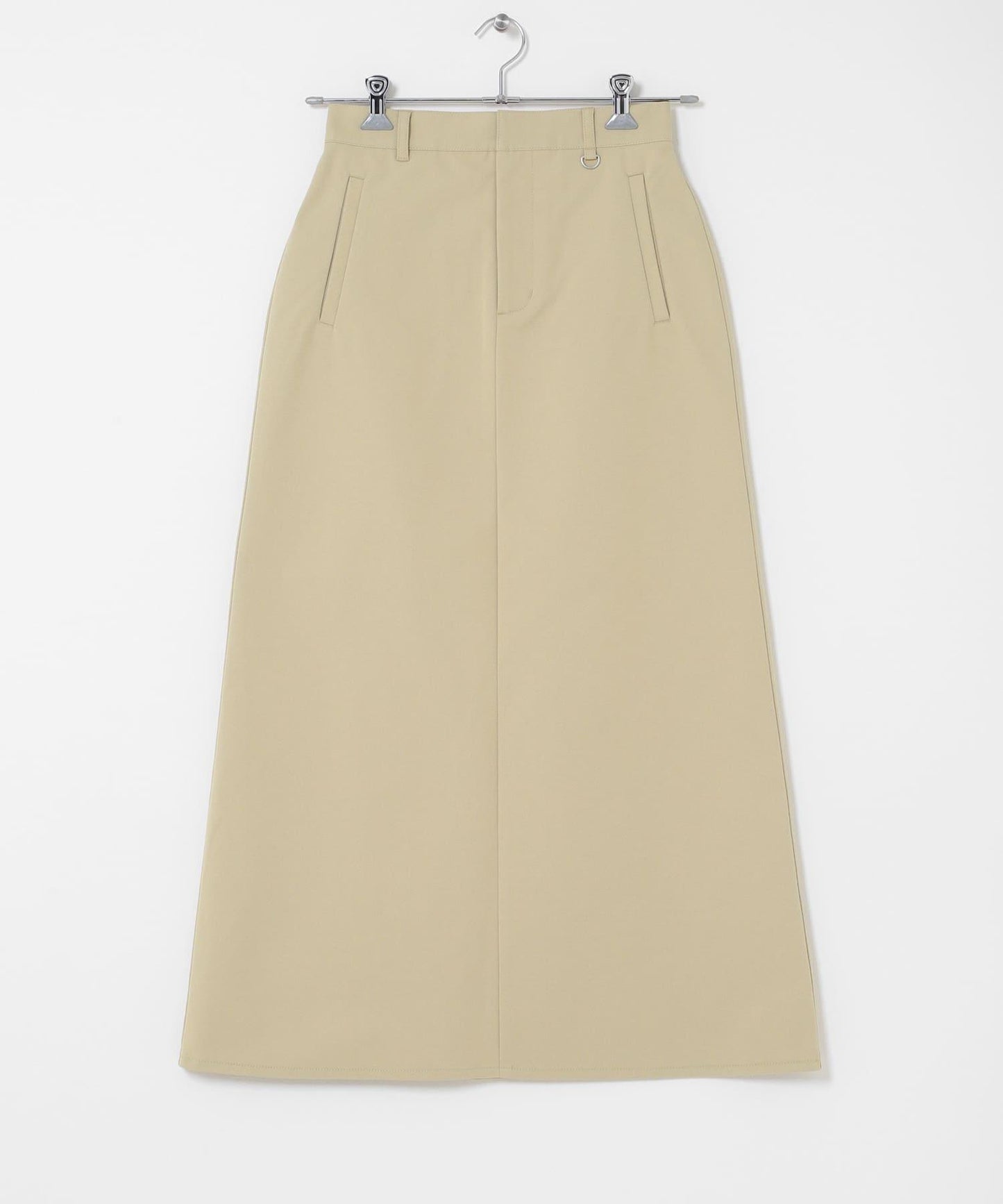 易打理 前口袋 斜紋棉 半身裙