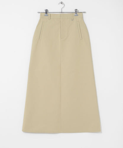 易打理 前口袋 斜紋棉 半身裙