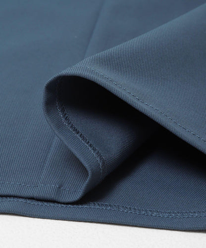 易打理 前口袋 斜紋棉 半身裙