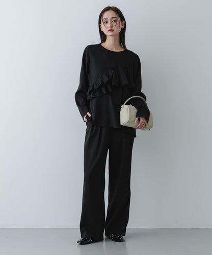 荷葉邊上衣褲裝套裝