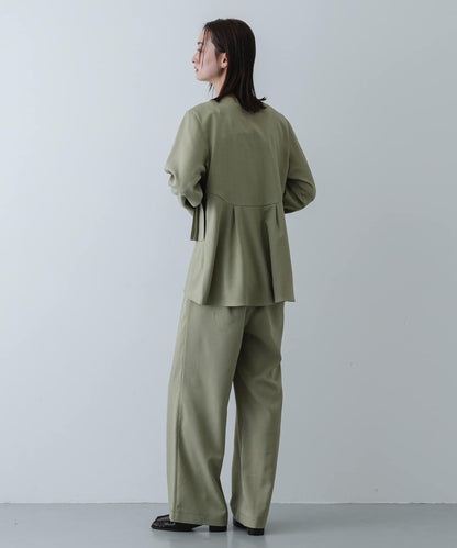 荷葉邊上衣褲裝套裝