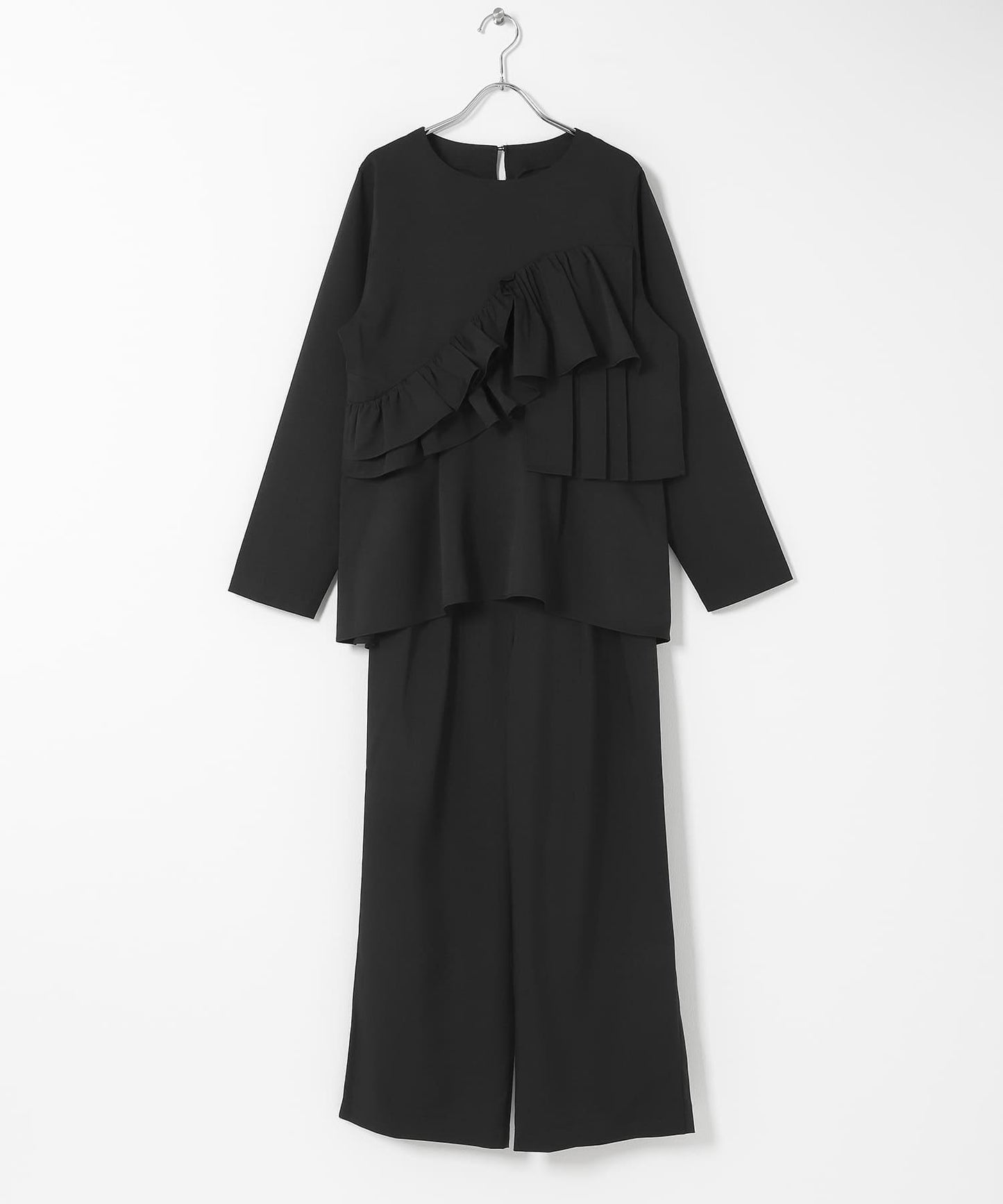 荷葉邊上衣褲裝套裝