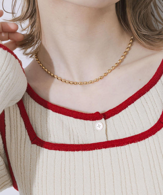 不鏽鋼橢圓球鏈項鍊