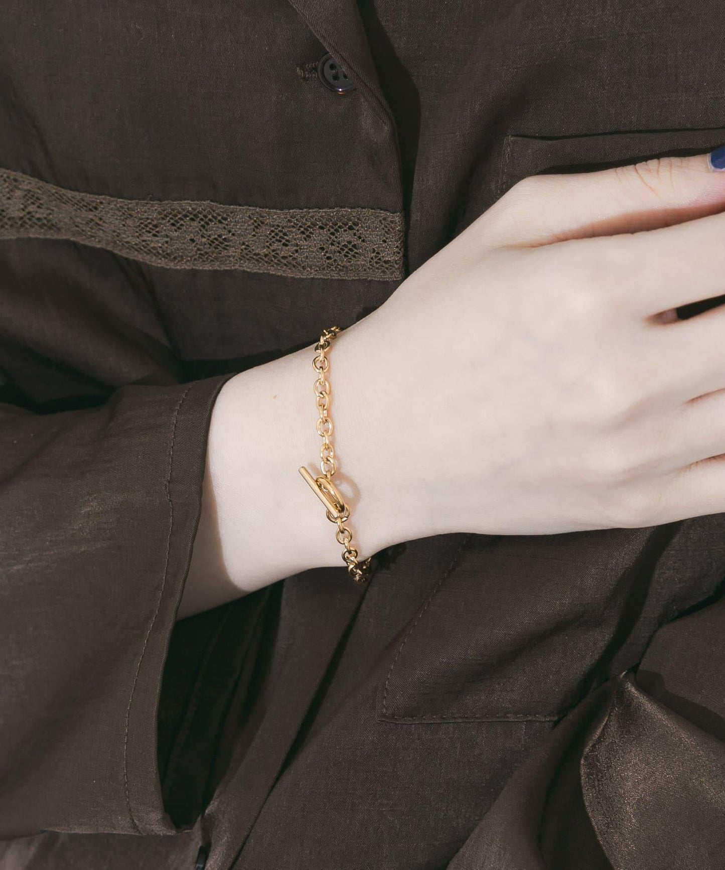 不鏽鋼鏈條T扣手鍊